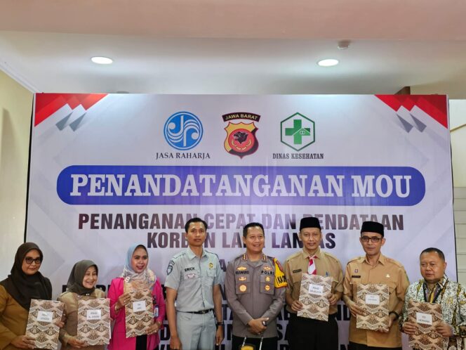 
					Jasa Raharja Turut dalam Penandatanganan MOU Terpadu dengan Polresta Bandung dan Dinas Kesehatan Kabupaten Bandung Guna Penanganan Cepat Korban Laka Lantas