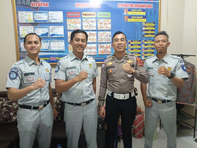 
					Perkuat Koordinasi, Jasa Raharja Sukabumi Anjangsana ke Unit Gakkum Polres Cianjur