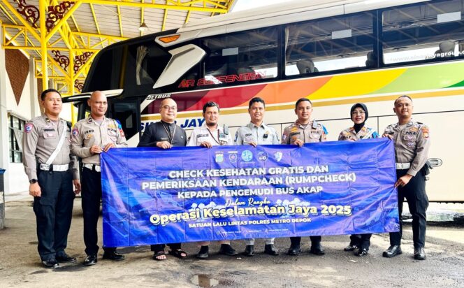 
					Jasa Raharja Cabang Bogor Bersama BPTJ dan Polres Metro Depok Gelar Rampcheck Bus AKAP di Terminal Jatijajar