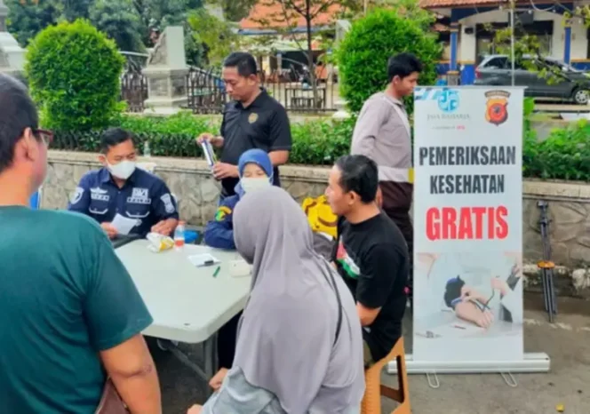 
					Jasa Raharja Cabang Purwakarta berikan Layanan Kesehatan Gratis di Acara Car Free Day