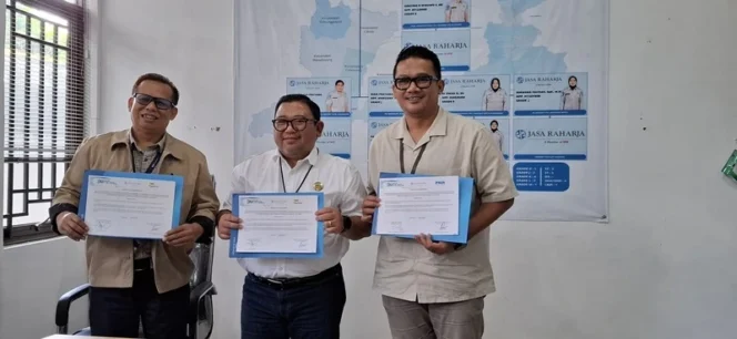 
					Tingkatkan Kepatuhan Pajak, Jasa Raharja, PNM, dan Pegadaian Teken Komitmen Bersama