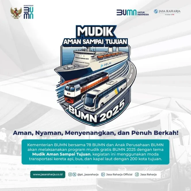 
					Mudik Gratis BUMN Kembali Digelar, Wujud Nyata Pelayanan BUMN untuk Masyarakat