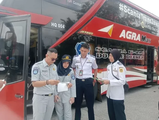 
					Jasa Raharja Bogor Bersama Tim Gabungan Lakukan Ramp Check di PO Agramas untuk Keselamatan Arus Mudik 2025