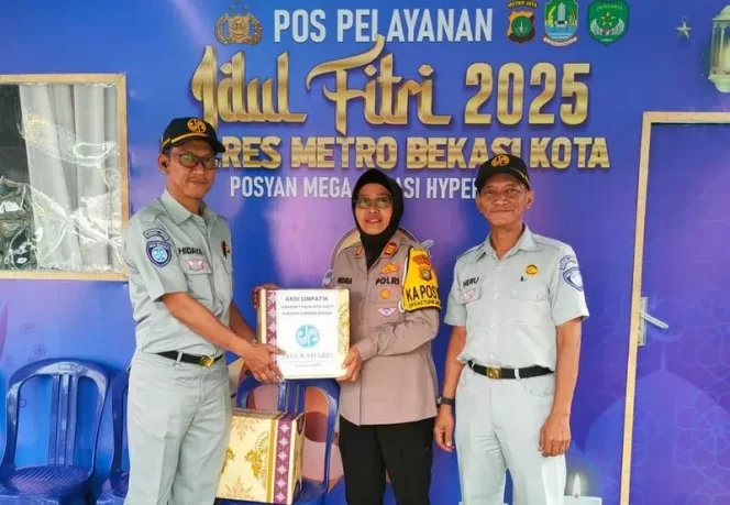 
					Bentuk Dukungan, Jasa Raharja Bekasi Kunjungi Ke Pos Pengamanan Lebaran 2025
