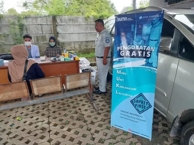 
					Pemeriksaan Kesehatan Gratis, Sebagai Bentuk Pelayanan Maksimal dari Jasa Raharja & Samsat Indramayu!