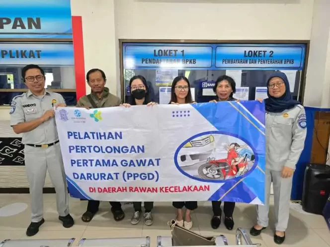 
					Pelaksanaan Pelatihan PPGD oleh Jasa Raharja di Lokasi Rawan Laka untuk Mengurangi Tingkat Fatalitas