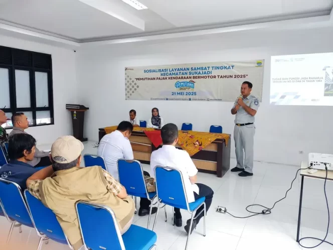 
					Jasa Raharja Cabang Bandung Mengadakan Sosialisasi Layanan Samsat yang dilaksanakan di Kecamatan Sukajadi