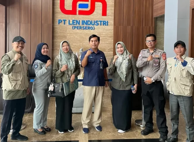Perkuat Sinergi dengan Pengusaha Pemilik Kendaraan Operasional, Jasa Raharja Bersama Tim Pembina Samsat Kawaluyaan Kunjungi PT.LEN