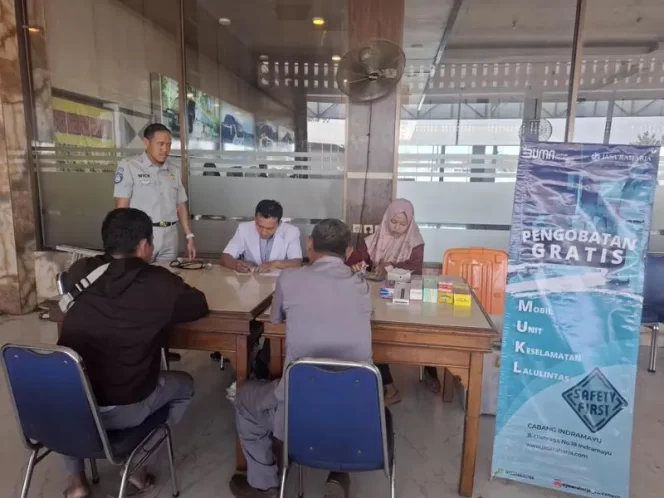
					Jasa Raharja Adakan Giat Mobile Unit Keselamatan Lalu Lintas (MUKL) di Rest Area Taman Selera Kecamatan Terisi