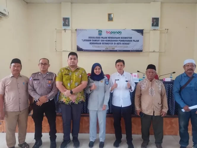 
					Tim Pembina Samsat Kota Bekasi dan Jasa Raharja Bekasi Bersama Bapenda Kota Bekasi Gelar Sosialisasi Layanan Samsat di Kecamatan Bekasi Utara