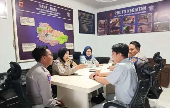 Upaya Keselamatan Lalu Lintas, Jasa Raharja Cabang Cirebon Gelar Forum Komunikasi Lalu Lintas (FKLL) di Polres Kuningan