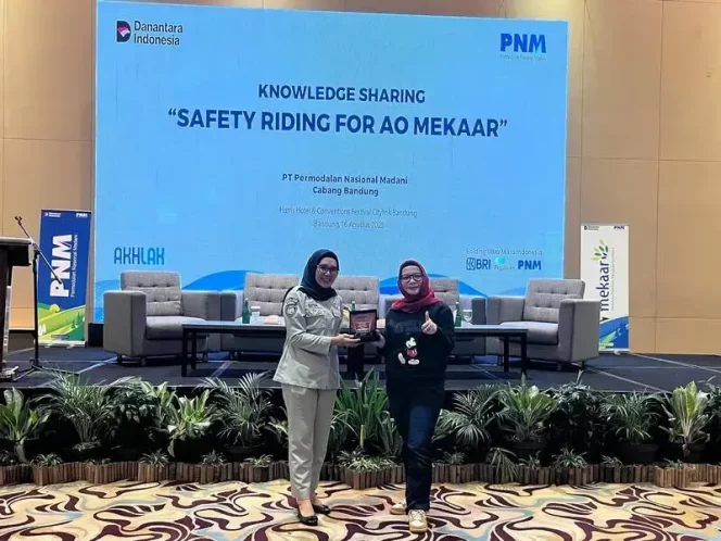 Jasa Raharja Kanwil Jawa Barat Gelar Knowledge Sharing  “Safety Riding for Account Officer” di PT PNM Cabang Bandung