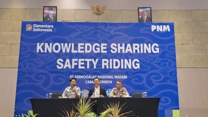 
					Upaya Keselamatan Lalu Lintas, Jasa Raharja Cabang Cirebon Mengadakan Safety Riding Bersama PNM