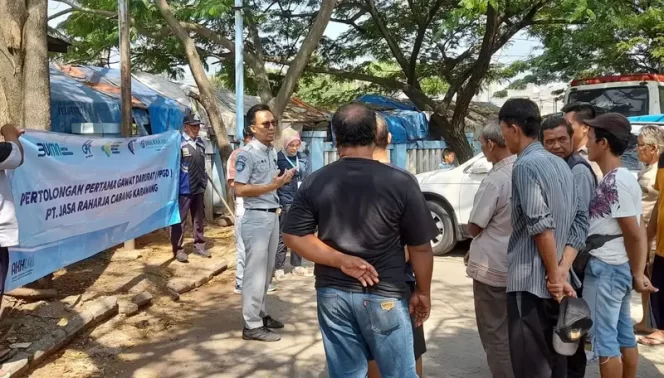 Jasa Raharja Karawang Dan RS Hastien Rengasdengklok Gelar Pelatihan Pertolongan Pertama Gawat Darurat Di Terminal Tanjungpura