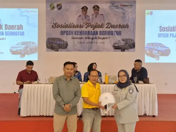 Jasa Raharja Cabang Bogor Bersama Tim Pembina Samsat Depok Gelar Sosialisasi Layanan Samsat dan Edukasi Pajak Daerah di Sukmajaya Depok