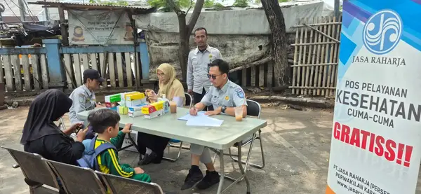 Tingkatkan Keselamatan Lalu Lintas, Jasa Raharja Karawang Gelar Layanan Kesehatan Di Terminal Tanjungpura
