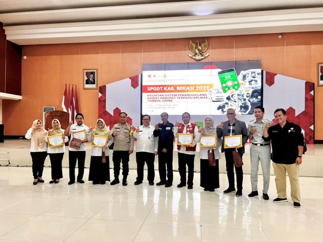 
					Jasa Raharja Bekasi Dukung Penuh Inovasi Pelayanan Publik, Hadiri Peluncuran SPGDT dan Aplikasi SIRINE Pemkab Bekasi