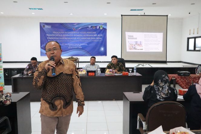 
					Sosialisai Program Intensifikasi Keselamatan Transportasi Berbasis Domisili Korban Di Kecamatan Klari