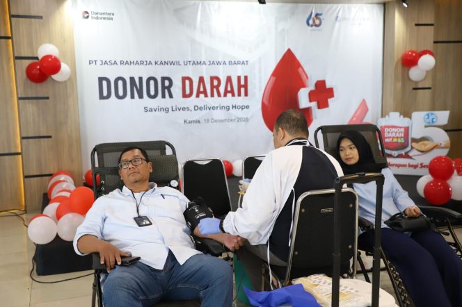 
					Sambut HUT ke-65, Jasa Raharja Jawa Barat Gelar Donor Darah Bersama PMI Kota Bandung