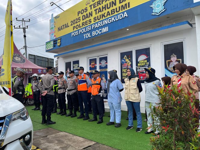 
					Jasa Raharja Cabang Sukabumi Siaga Nataru di Pos Pelayanan Terpadu Tol Bocimi Parungkuda