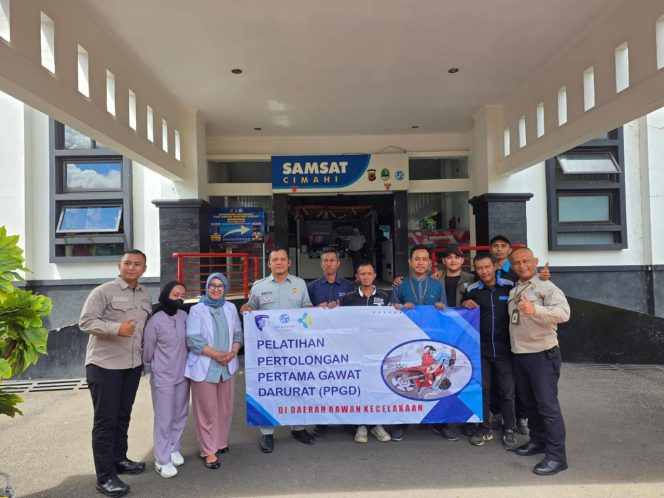 
					Jasa Raharja Kanwil Jawa Barat Gelar Pengobatan Gratis dan Pelatihan PPGD di Samsat Cimahi