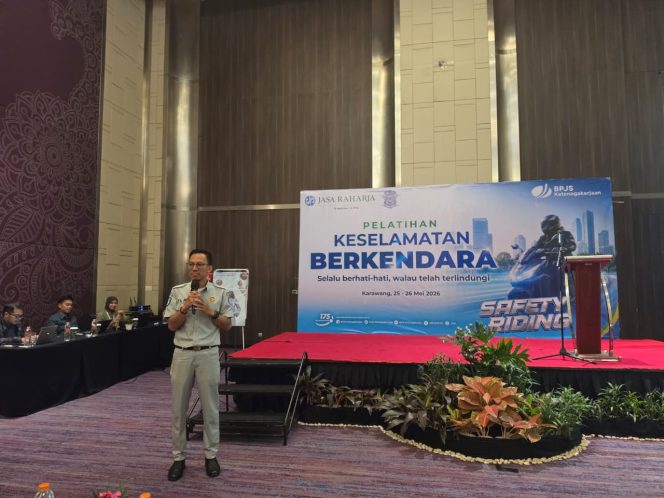
					Tekan Angka Kecelakaan, Jasa Raharja Dan Bpjs Ketenagakerjaan Gelar Pelatihan Keselamatan Berkendara Di Karawang