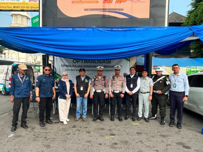 
					Jasa Raharja Bersama Tim Pembina Samsat Gelar Operasi Gabungan Pemeriksaan Kepatuhan Pajak Kendaraan Bermotor