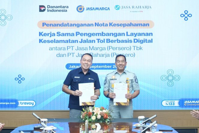 
					Perkuat Kolaborasi, Jasa marga dan Jasa Raharja Hadirkan Layanan Keselamatan Jalan Tol Berbasis Digital