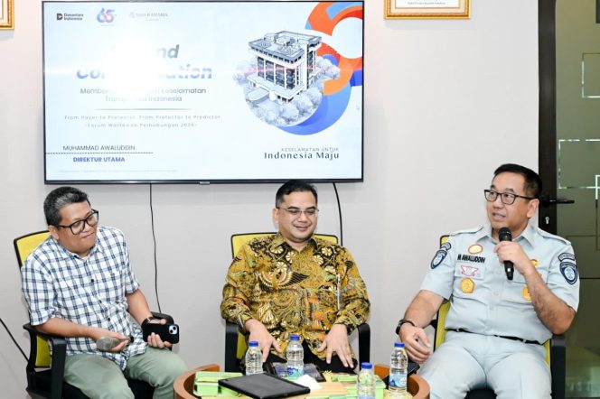 
					Diskusi dengan Forum Wartawan Perhubungan, Muhammad Awaluddin Paparkan Transformasi Peran Jasa Raharja